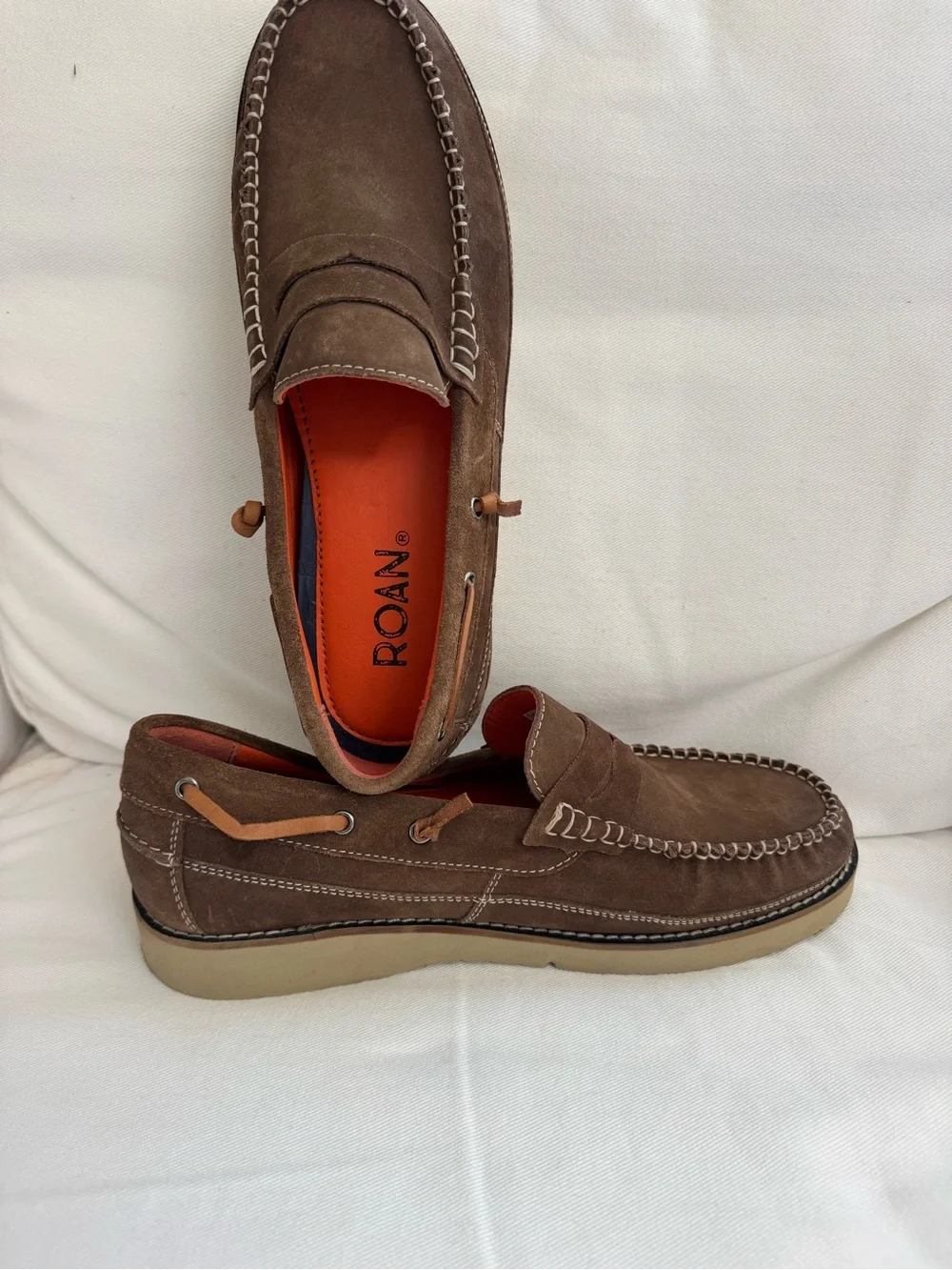 Men's Brown Suede Slip-On Loafers